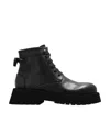 Marsèll 60mm Leather Lace-up Boots In Black