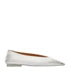 Marsèll Woman Ballet Flats White Size 7.5 Calfskin In White