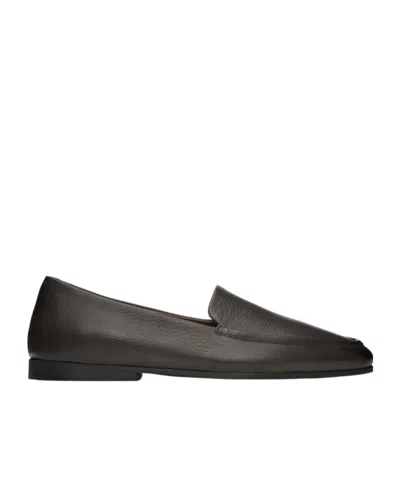 Marsèll Almond-toe Leather Loafers In Black