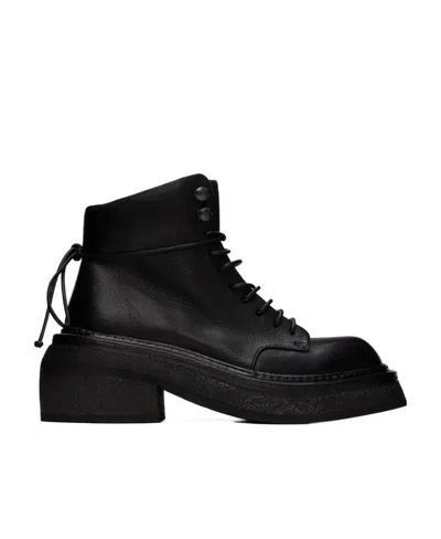 Marsèll Ankle Lace-up Fastening Boots In Black