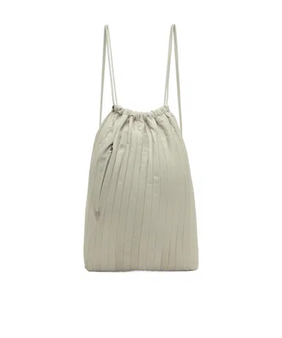 Marsèll Arriccia Pleated Leather Backpack In Nude