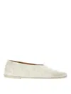 Marsèll Flat Sole Ballet Flats With Round Toe In White