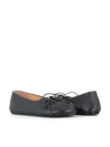 Marsèll Girella Leather Ballerina Shoes In Black