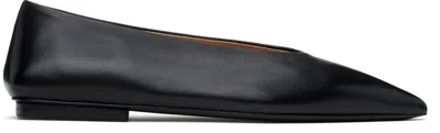 Marsèll Black Ago Ballerina Flats In 666 Black