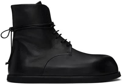 Marsèll Black Gigante Lace Up Ankle Boots