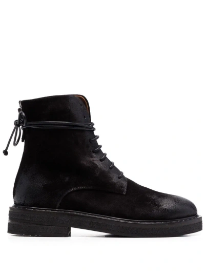 Marsèll Black Parruca Leather Ankle Boots
