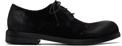 Marsèll Brown Zucca Zeppa Derbys In Black