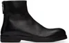 Marsèll Black Zucca Zeppa Ankle Boots In 666 Black