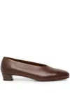 Marsèll Block-heel Leather Pumps In Brown