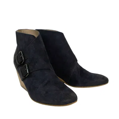 Marsèll Blue Distressed Calf Skin Leather Boots In Black
