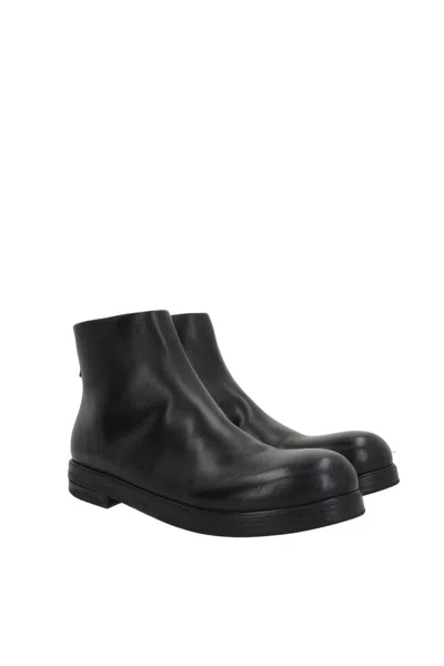 Marsèll Zucca Zeppa Zip-up Boots In Black