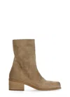 Marsèll Block-heel Suede Ankle Boots In Brown