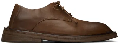Marsèll Conca Leather Derby Shoes In Brown