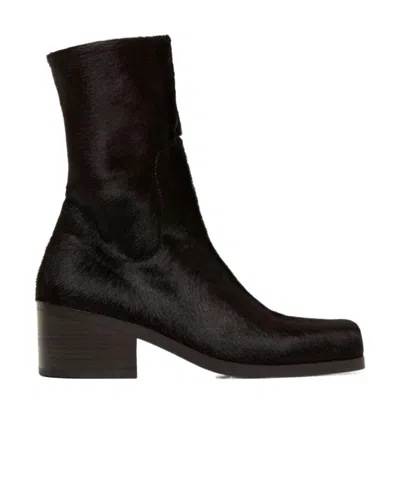 MARSÈLL MARSÈLL SQUARE-TOE ZIPPED ANKLE BOOTS