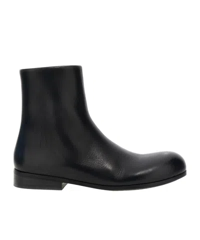 Marsèll Calf Leather Ankle Boots In Black