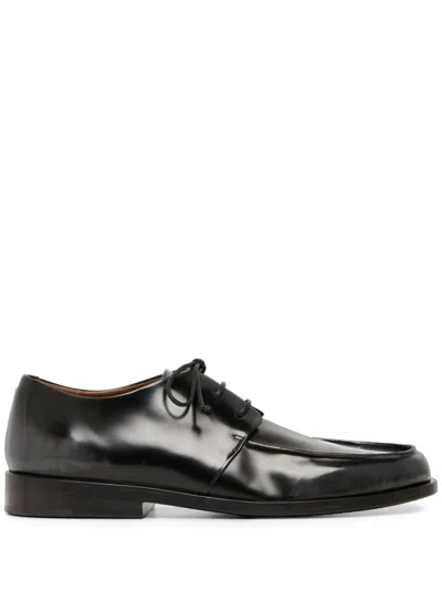 Marsèll Calf Leather Derby Shoes In Black