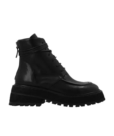 Marsèll Carro Ridged-sole Leather Boots In Black