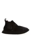 Marsèll Marsell Reversed Leather 'intagliata' Beatles Boots In Brown