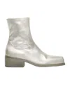 Marsèll Cassello Metallic Ankle Boots In White