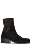 Marsèll Cassello Square Toe Ankle Boots In Brown
