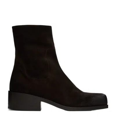 Marsèll Cassello Suede Ankle Boots In Black