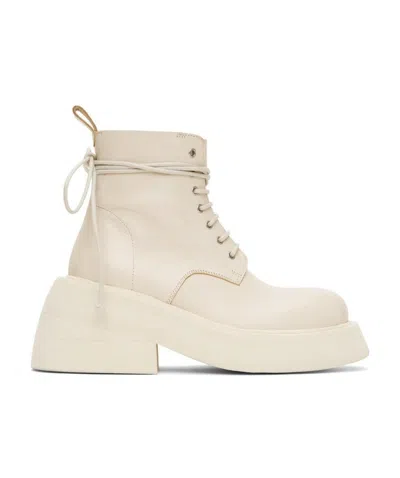 Marsèll Off-white Microne Boots In 180 Ivory