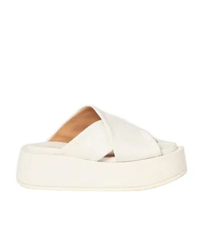 Marsèll Chunky Platform Sandals In 110 Optical White