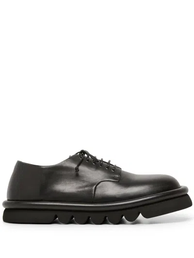 Marsèll Chunky Sole Leather Derby Shoes In Black