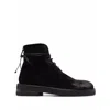 Marsèll Wrap Ankle Round Toe Textured Boots