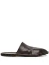 Marsèll Filo Leather Slippers In Brown