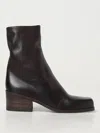 Marsèll Cassello Square-toe Leather Boots In Dark