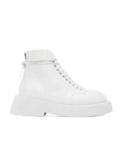 Marsèll Gomme Series Lace-up Boots In White