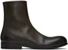 Marsèll Gray Capozucca Boots In Mortar