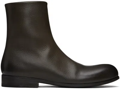 Marsèll Gray Capozucca Boots In Mortar