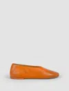 Marsèll Coltellaccio Leather Ballerina Shoes In Rosso
