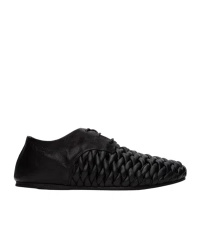 Marsèll Knitted Design Business Dress Shoes In Black