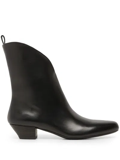 MARSÈLL LEATHER ANKLE BOOTS