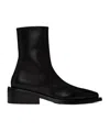 Marsèll "chalk" Mid-calf Block Heel Boots In Black