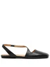 Marsèll Leather Ballet Flats In Black