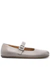 Marsèll Leather Ballet Flats In Grey
