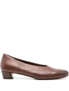 Marsèll Block-heel Leather Pumps In Brown