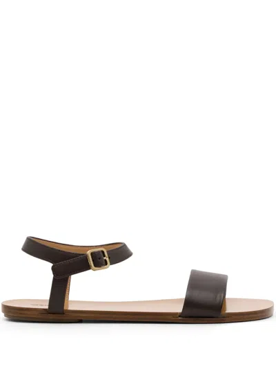 Marsèll Leather Sandals In 褐色