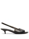 Marsèll Leather Slingback Sandals In Black
