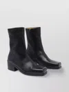 Marsèll Leather Square Toe Ankle Boots