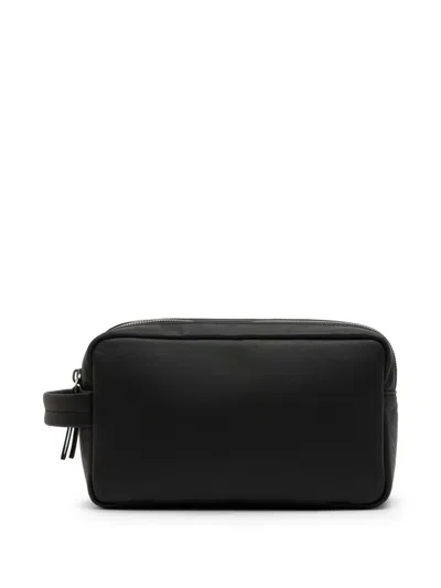 Marsèll Leather Wash Bag In Black