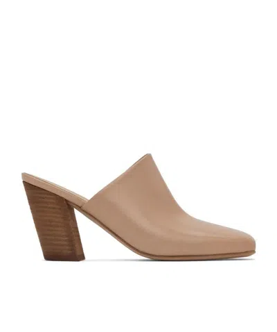 Marsèll Logo High-heeled Muller Shoes In Nude