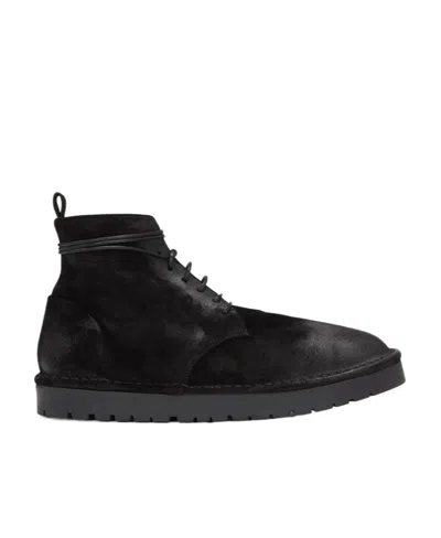 Marsèll Logo Lace Up Boots In Black
