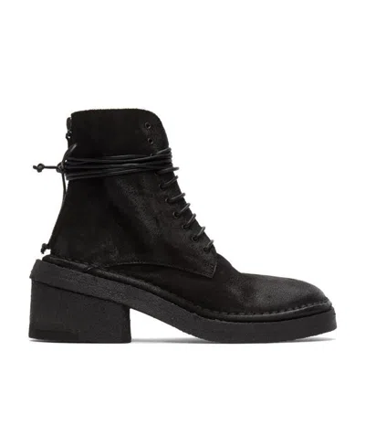 Marsèll Logo Strap Ankle Boots In Black