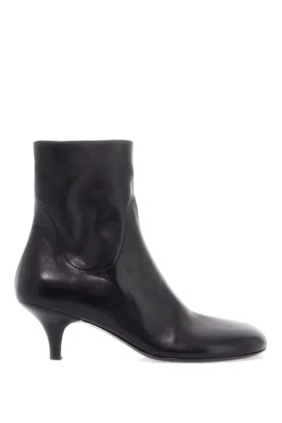 Marsèll Marsell Smooth Grain Round-toe Leather Boots In Black