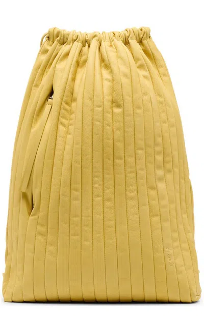 Marsèll Arriccia Leather Backpack In Yellow